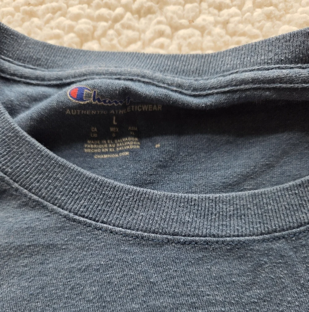 Champion Men's Blue T-Shirt - Picture 3 of 6